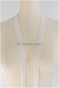 5yds Boho Spite Trim Off-White/ Geometric Lace Trim/ Bridal Lace Trim/ Veil Lace// T22-169