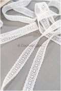 5yds Boho Spite Trim Off-White/ Geometric Lace Trim/ Bridal Lace Trim/ Veil Lace// T22-169