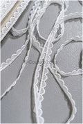 5yds Boho lace trim off-white/ wedding dress lace trim/ crocheted bridal lace/ macrame lace// T22-172