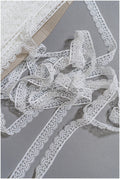 5yds Boho Lace Trim Off-White/ Geometric Lace Trim/ Bridal Guipure Lace Trim// T22-175