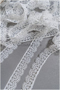 5yds Boho Lace Trim Off-White/ Geometric Lace Trim/ Bridal Guipure Lace Trim// T22-175