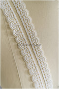 5yds Boho Lace Trim Off-White/ Geometric Lace Trim/ Bridal Guipure Lace Trim// T22-175