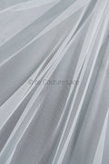 180cm wide - soft tulle fabric for bridal veils &amp; wedding dresses/ off-white tulle fabric// R-119