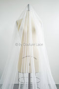 180cm wide - soft tulle fabric for bridal veils &amp; wedding dresses/ off-white tulle fabric// R-119