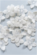 20pcs. Lace flowers for sewing/ 3D flower lace applique/ 3D lace flower/ wedding dress lace applique/ bridal lace// A22-163C