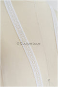 5yds Boho Spite Trim Off-White/ Geometric Lace Trim/ Bridal Lace Trim/ Veil Lace// T22-169