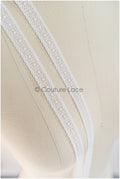 5yds Boho Spite Trim Off-White/ Geometric Lace Trim/ Bridal Lace Trim/ Veil Lace// T22-169