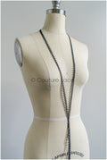 5yds Boho Lace Trim Black/ Crocheted Lace Trim/ Boho Bridal Guipure Lace Trim// T22-171