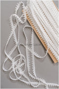 4yds Boho Crochet Lace Trim Off-White/ Crocheted Lace Trim/ Guipure Lace Trim/ Dot Lace Trim// T22-180