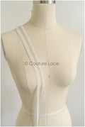 4yds Boho Crochet Lace Trim Off-White/ Crocheted Lace Trim/ Guipure Lace Trim/ Dot Lace Trim// T22-180