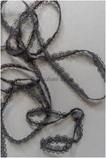 4yds Boho lace trim crocheted black/ bridal guipure lace trim/ wedding veil lace trim// T22-188