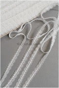 4yds Boho Lace Trim Off-White/ Bridal Lace Trim/ Guipure Lace Trim/ Wedding Dress Lace// T22-189
