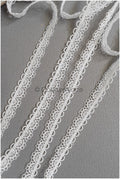 4yds Boho Lace Trim Off-White/ Bridal Lace Trim/ Guipure Lace Trim/ Wedding Dress Lace// T22-189