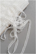 4yds Boho lace trim off-white/ geometric lace trim/ bridal guipure lace// T22-190