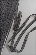 4yds Boho Lace Trim Black/ geometric lace trim / Guipure lace trim/ evening dress lace // T22-201