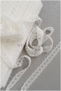 4yds Boho lace trim off-white/ crocheted lace trim/ guipure lace trim/ bridal dress lace// T22-202
