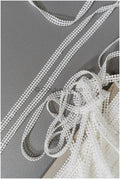 4yds Boho Lace Trim Off-White/ Bridal Lace Trim/ Guipure Lace Trim/ Dot Lace// T22-205