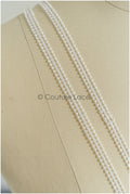 4yds Boho Lace Trim Off-White/ Bridal Lace Trim/ Guipure Lace Trim/ Dot Lace// T22-205