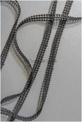 4yds Boho Crochet Lace Trim Black/ Bridal Lace Trim/ Guipure Lace Trim/ Wedding Dress Lace// T22-206