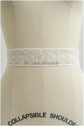 4yds Boho Lace Trim Off-White/ Bridal Lace Trim/ Crocheted Lace/ Lace Trim/ Dreamcatcher Lace Trim// T22-211