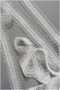 4yds Boho Lace Trim Off-White/ Crocheted Lace Trim/ Bridal Guipure Lace Trim/ Dot Lace// T22-212