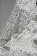 4yds Boho Lace Trim Off-White/ Crocheted Lace/ Bridal Lace/ Guipure Lace Trim/ Dot Lace Trim// T22-213