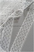 4yds Boho Lace Trim Off-White/ Crocheted Lace/ Bridal Lace/ Guipure Lace Trim/ Dot Lace Trim// T22-213