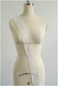4yds Boho Crochet Lace Trim Off-White/ Bridal Guipure Lace Trim/ Dot Lace Trim// T22-214