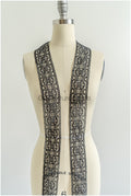 4yds / black boho crochet lace / geometric lace trim / bridal guipure lace trim / black lace // T22-215
