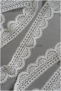 4yds / off-white boho crochet lace trim / geometric lace trim / bridal guipure lace trim / off-white dot lace trim // T22-218