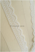 4yds / off-white boho crochet lace trim / geometric lace trim / bridal guipure lace trim / off-white dot lace trim // T22-218