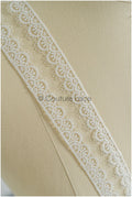 4yds / off-white boho crochet lace trim / geometric lace trim / bridal guipure lace trim / off-white dot lace trim // T22-220