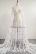 Schwere Perlen Brautspitze Off-White/ Couture Spitzenstoff mit Perlen/ schwere Hochzeitsspitze/ Brautspitze Stoff// L22-099