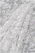 Wunderschöner Spitzenstoff Off-White/ Pünktchen Tüllsockel/ Couture Spitzenstoff/ Boho Braut Spitze// L22-271B