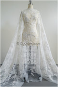Pearl lace fabric/ bridal couture lace fabric with pearls and sequins/ bridal lace// L22-421