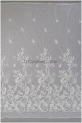 Perlen Spitzenstoff Off-White/ Couture Spitzenstoff mit Perlen/ Braut Spitzenstoff/ Perlen Spitze// L22-422OW