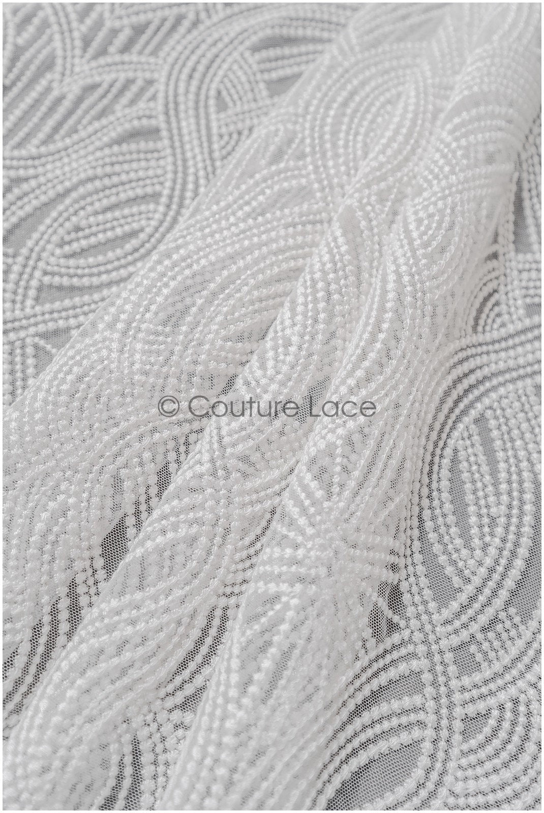 Couture lace fabric off-white/ bridal lace/ lace embroidery for wedding dresses // L22-423