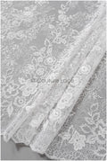 Romantischer Braut Spitzenstoff mit Blumenmuster/ florale Couture Spitze/ bestickte Brautspitze// L22-433
