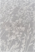 Wildflower lace fabric off-white/ Bridal wildflower couture lace fabric with pearls/ Bridal lace with branches &amp; leaves// L22-436