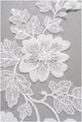 romantischer Blumen-Spitzenaufnäher/ Baumwollblumen Applikation/ Hochzeitskleid Spitzenapplikation/ Brautblumen Applikation// A22-266