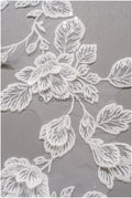 romantischer Blumen-Spitzenaufnäher/ Baumwollblumen Applikation/ Hochzeitskleid Spitzenapplikation/ Brautblumen Applikation// A22-270