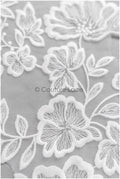 romantischer Blumen-Spitzenaufnäher/ Baumwollblumen Applikation/ Hochzeitskleid Spitzenapplikation/ Brautblumen Applikation// A22-277