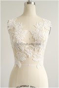 romantischer Magnolien Spitzenaufnäher / Baumwollblume Applikation / Hochzeitskleid Spitzenapplikation / Braut Magnolien Applikation// A22-271