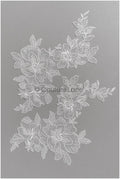 romantischer Perlen Spitzen Patch/ Rayon Blumen Applikation/ Hochzeitskleid SpitzenApplikation/ BrautBlume Applikation// A22-273