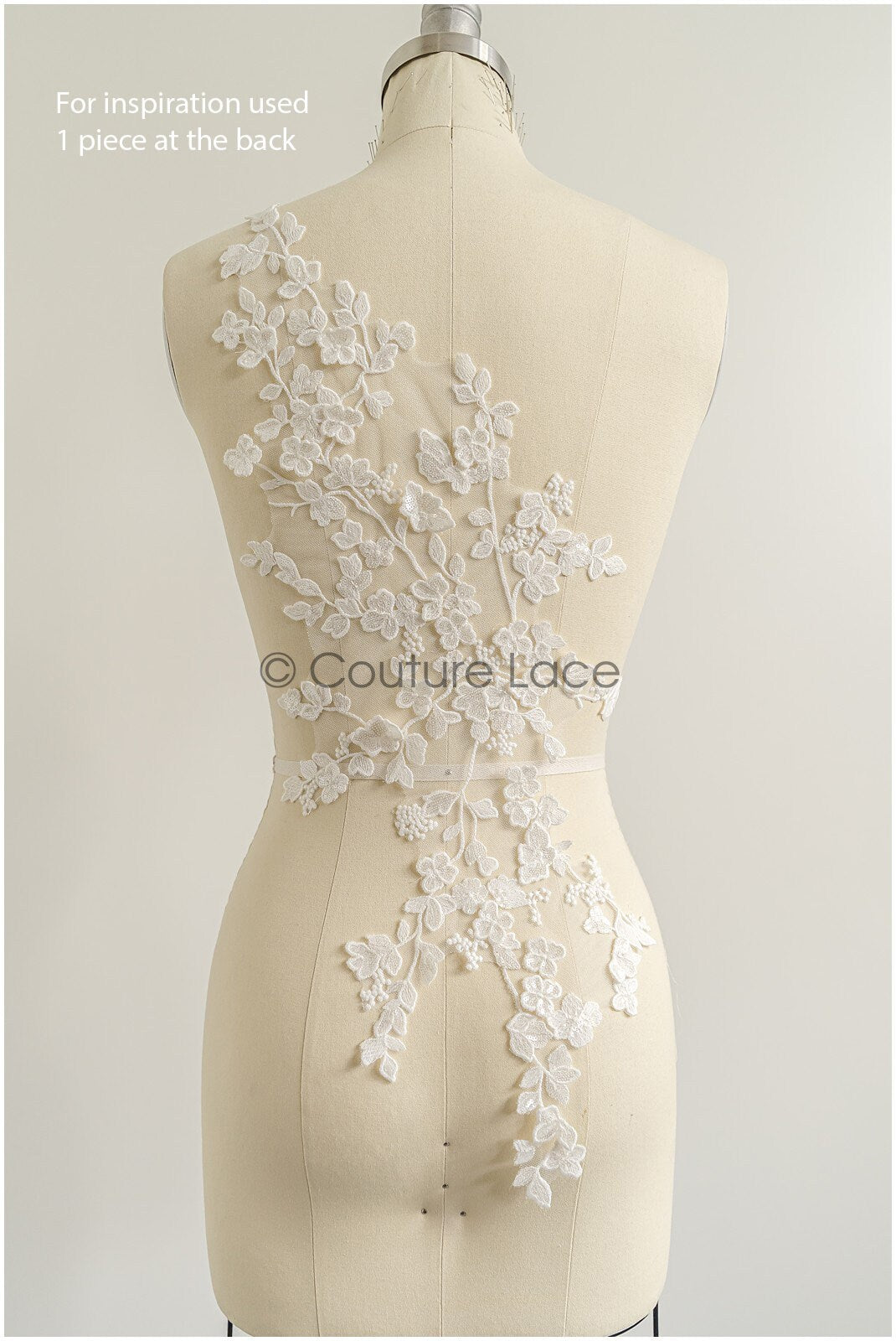 romantischer 3D Blumen SpitzenAufnäher / Baumwollblume Applikation / Hochzeitskleid Spitzenapplikation / Brautblumen Applikation// A22-275