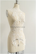 romantischer Wildblumen Spitzen Aufnäher / Wildblumen Applikation / Hochzeitskleid Spitzenapplikation / Braut Wildblumen Applikationen// A22-276