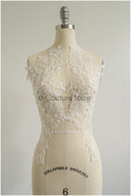 romantischer Blumen-Spitzenaufnäher / Baumwollblumen Applikation / Hochzeitskleid Spitzenapplikation / Brautblumen Applikation// A22-259