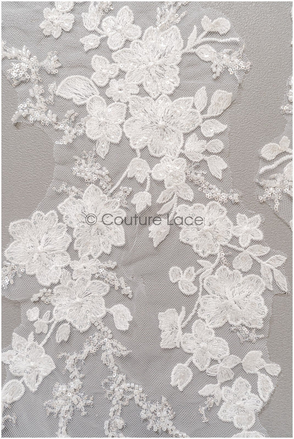 romantischer Blumen-Spitzenaufnäher/ Baumwollblumen Applikation/ Hochzeitskleid Spitzenapplikation/ Brautblumen Applikation// A22-260