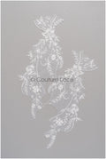 romantischer Blumen-Spitzenaufnäher / Baumwollblumen Applikation / Hochzeitskleid Spitzenapplikation / Brautblumen Applikation// A22-264