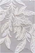 romantischer Blumen-Spitzenaufnäher / Baumwollblumen Applikation / Hochzeitskleid Spitzenapplikation / Brautblumen Applikation// A22-256